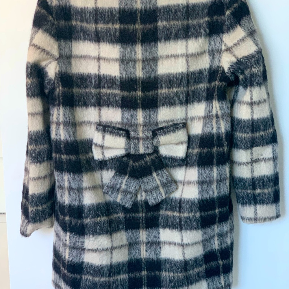 Kate Spade Plaid Wool Coat, Size 2